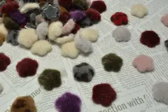 ミニファー スター カボション 7色アソート ミックス14個 ヒョウ柄 各2個 16mm ボタン ピアス イヤリング ビーズクラブ