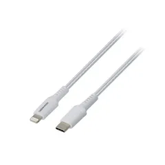 新品 グリーンハウス Lightning to Type-C 2m 強靭ケーブル 高速充電 データ転送 iPhone iPad 断線に強い ホワイト GH-ALTCTA200-WH