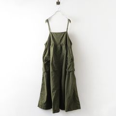 未使用 アンドワンダー and wander oversized cargo dress オーバーサイズ カーゴ ドレス M｜カーキ ワンピース【2400014656909】