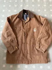 (着用画像) 70s Carhartt カーハート ミシガン チョアコート 36サイズ (97サイズ感)