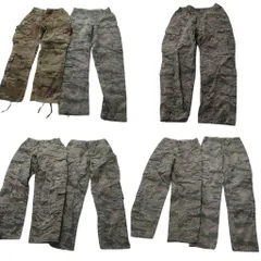 古着卸 米軍実物 カモ柄 フィールドパンツ ミリタリー 7枚セット (メンズ 34 /33 /30 /28 ) デジタルタイガーストライプ 中古 古着 ND4085