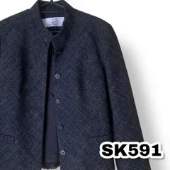 Karl Lagerfeld(カール・ラガーフェルド) ノーカラージャケット 黒色 38サイズ レディースジャケット　管理SK591のサムネイル