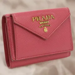 プラダ PRADA 三折財布小銭入付き レディース  サフィアーノレザー財布