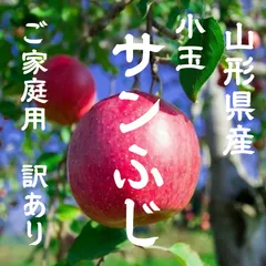 ★東北〜関西エリア専用★数量限定★ 山形県産　小玉 サンふじ　4.5キロ前後　ご家庭用 訳あり　りんご