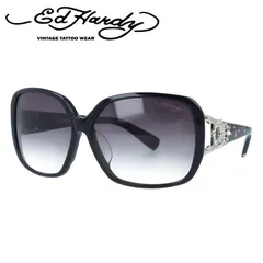 【訳あり】エドハーディー サングラス 偏光サングラス アジアンフィット Ed Hardy SKULL 2（BLACK） 62サイズ スクエア型 アウトレット品 ユニセックス メンズ レディースのサムネイル