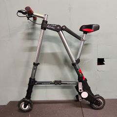 A-bike Cityノーパンクタイヤ・折りたたみ自転車 シルバー/レッド