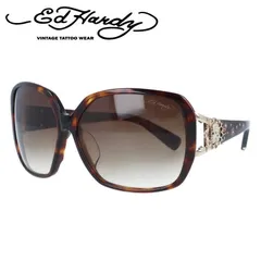 【訳あり】エドハーディー サングラス アジアンフィット Ed Hardy SKULL & ROSE 2（TORTOISE） 61サイズ バタフライ型 アウトレット品 ユニセックス メンズ レディースのサムネイル