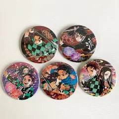 鬼滅の刃 コレクション缶バッジ 5種セット 竈門炭治郎 竈門禰豆子 栗花落カナヲ