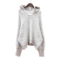 ジェラートピケ gelato pique ルームウェア パーカー プルオーバー 長袖 F ライトグレー /MN