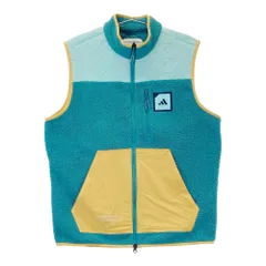 サイズ：L ADIDAS GOLF アディダスゴルフ IB1967 2023年モデル 異素材切替 フリースベスト  ブルー系 [240101598622] ゴルフウェア メンズ ストスト