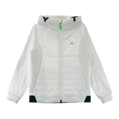 サイズ：L TOMMY HILFIGER GOLF トミー ヒルフィガーゴルフ  中綿切替 ジップパーカー  ホワイト系 [240101608717] ゴルフウェア レディース ストスト