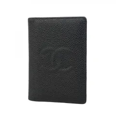 シャネル(Chanel) シャネル 名刺入れ・カードケース キャビアスキン ブラックレディース