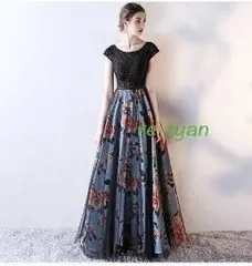 送料無料 未使用 結婚式 演奏会 パーティ コンサート エレガント ドレス 9号 M (OPN1158)