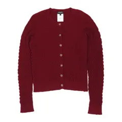 シャネル ココマーク カシミヤ カーディガン P75350K10778 レディース ボルドー CHANEL【中古】 【アパレル・小物】