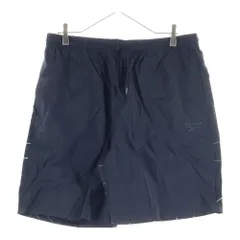 Reebok (リーボック) フロント刺繍 HE9613 ナイロンショートパンツ ブラック