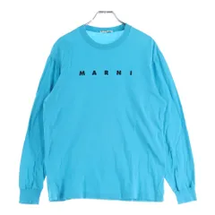 MARNI (マルニ) ブランドロゴ プリント長袖Tシャツ キッズ ブルーのサムネイル