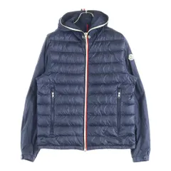 MONCLER (モンクレール) 19AW ALAVOINE アラヴォン アームロゴデザイン ジップアップ ダウンジャケット ネイビー E10914030485