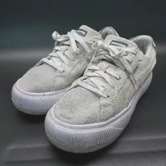 ◇ PUMA プーマ SUEDE MAYU RAW WNS 383114-03 スニーカー サイズ25 グレー メンズ E  【1309250012429】