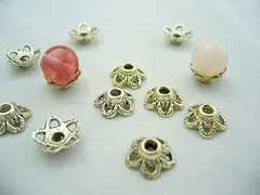 ビーズクラブ 座金 ビーズキャップ 星 シルバー 50個 11mm 天然石 パーツ 銀 ピアス ネックレス ブレスレット ハンドメイドパーツ