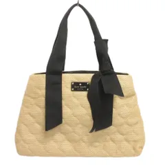 ケイトスペード KATE SPADE ニューヨーク ハンドバッグ キルティング リボン 黒 ベージュ ブラック ■GY35