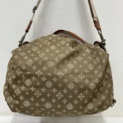 8223　russet　ラシット　ハンドバッグ　ショルダーバッグ　リュック　マルチウェイ　モノグラム　 総柄　ナイロン　レザー　ベージュ系　 バッグインポーチ　レディース