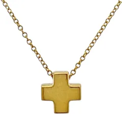 ティファニー ローマンクロス ネックレス 18金 K18イエローゴールド レディース  TIFFANY&Co.  中古 ティファニー