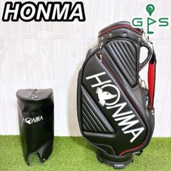 美品 HONMA ホンマ キャディバッグ 合皮 PUレザー 本間 ゴルフバッグ