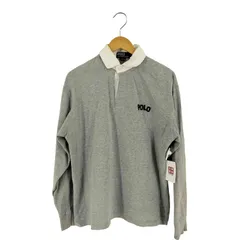 ポロバイラルフローレン Polo by RALPH LAUREN 90S ロゴワッペン付 ラガーシャツ メンズ import：L 