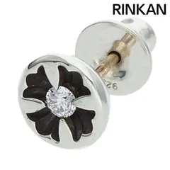 クロムハーツ  STUD NGTV CH PLS DMND ネガティブCHプラススタッド 1ダイヤ/シルバーピアス メンズ