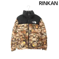 シュプリーム ×ノースフェイス THE NORTH FACE  16AW  Nuptse Jacket リーフカモ柄ヌプシダウンジャケット メンズ S