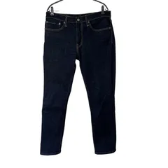 ZM1720【美品】Levi's 511 リーバイス511 デニム ジーンズ スリムフィット 中国製 3496 ダークブルー サイズW34 L32
