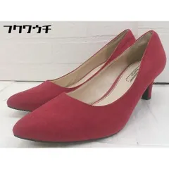 ◇ RANDA ランダ ポインテッドトゥ パンプス 22.5ｃｍ レッド レディース 【中古】 【1106030007305】