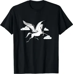 送料無料 100%コットン（ディズニー ヘラクレス ペガサス 羽つき 馬 Tシャツ）熱転写3Dプリント メンズ　レディース おもしろい 半袖 パロディ Tシャツ  「バックプリント可能､備考必須」