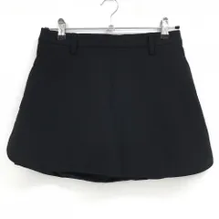 【超美品】アディダス 中綿スカート 黒 サイドスリット内側ロゴ レディース L ゴルフウェア adidas