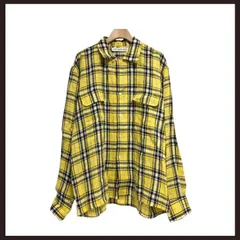 新品未使用　INDIVIDUALIZED SHIRTS（インディビジュアライズドシャツ）　チェック柄シャツ　L　イエロー