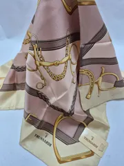 【新品】TRUSSARDI レディーススカーフ シルク100% スモールサイズ