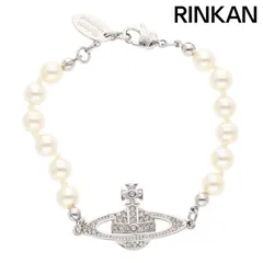 ヴィヴィアンウエストウッド  MINI BAS RELIEF BRACELET オーブ装飾パールブレスレット レディース