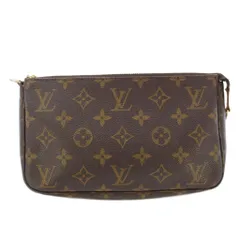 ルイヴィトン LOUIS VUITTON ポシェット アクセソワール モノグラム ポーチ キャンバス ロゴ 総柄 茶 ブラウン M51980 /BB ■OH