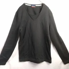 M1-02374【Mens】NICOLECLUBFORMEN(ニコルクラブフォーメン) 長袖 Tシャツ (46:S相当) / 黒 全体的にスレ有 K