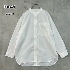 reca レカ リネンタッチピンタックブラウス サイズM　★ ■◇のサムネイル