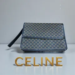 セリーヌ 黒マカダム クラッチバック CELINE クラッチ バッグ レディースファッション　手持ちバッグ　美品　CELINE