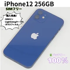 【良品】iPhone 12 本体 256GB ブルー SIMフリー