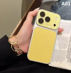 秋冬向けライチレザー調テクスチャ iPhone17 Pro Max対応 新作 iPhone16／iPhone15／iPhone14／iPhone13対応 フルカバー仕様 カップル向け Pro用カメラレンズ保護フィルム付き PM17対応スマホケース