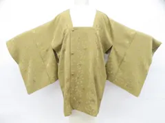 【一輝堂】道行コート 昭和レトロ 正絹 着物 美品 身丈約82cm 裄丈約64.5cm 26z01-28