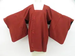 【一輝堂】道行コート リバーシブル 正絹 着物 身丈約81cm 裄丈約63.5cm 26z01-32