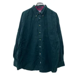 Lee 長袖 無地シャツ L ダークグリーン リー ボタンダウン ボタン コットン100% 胸ポケット シンプル 無地 シンプルシャツ 春物 a801-5805のサムネイル