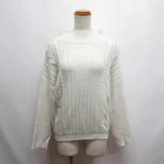 アプワイザーリッシェ Apuweiser-riche ハイネック ニット セーター 2 オフホワイト ウール混