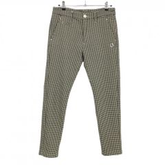 Pearly gates パーリーゲイツ　千鳥格子柄　ゴルフパンツ　メンズ　3 超美品】パーリーゲイツ パンツ ライトベージュ×ボルドー 千鳥格子