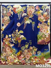 振袖 豪華 刺繍 金彩 紋意匠 身丈172cm パールトーン加工済 MO2360
