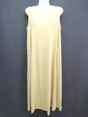 ◇ Vis ｶｼﾞｭｱﾙ Aライン ゆったり ｽﾄﾚｯﾁ - ロング ワンピース サイズF グリーン系 レディース E  【1305150011654】